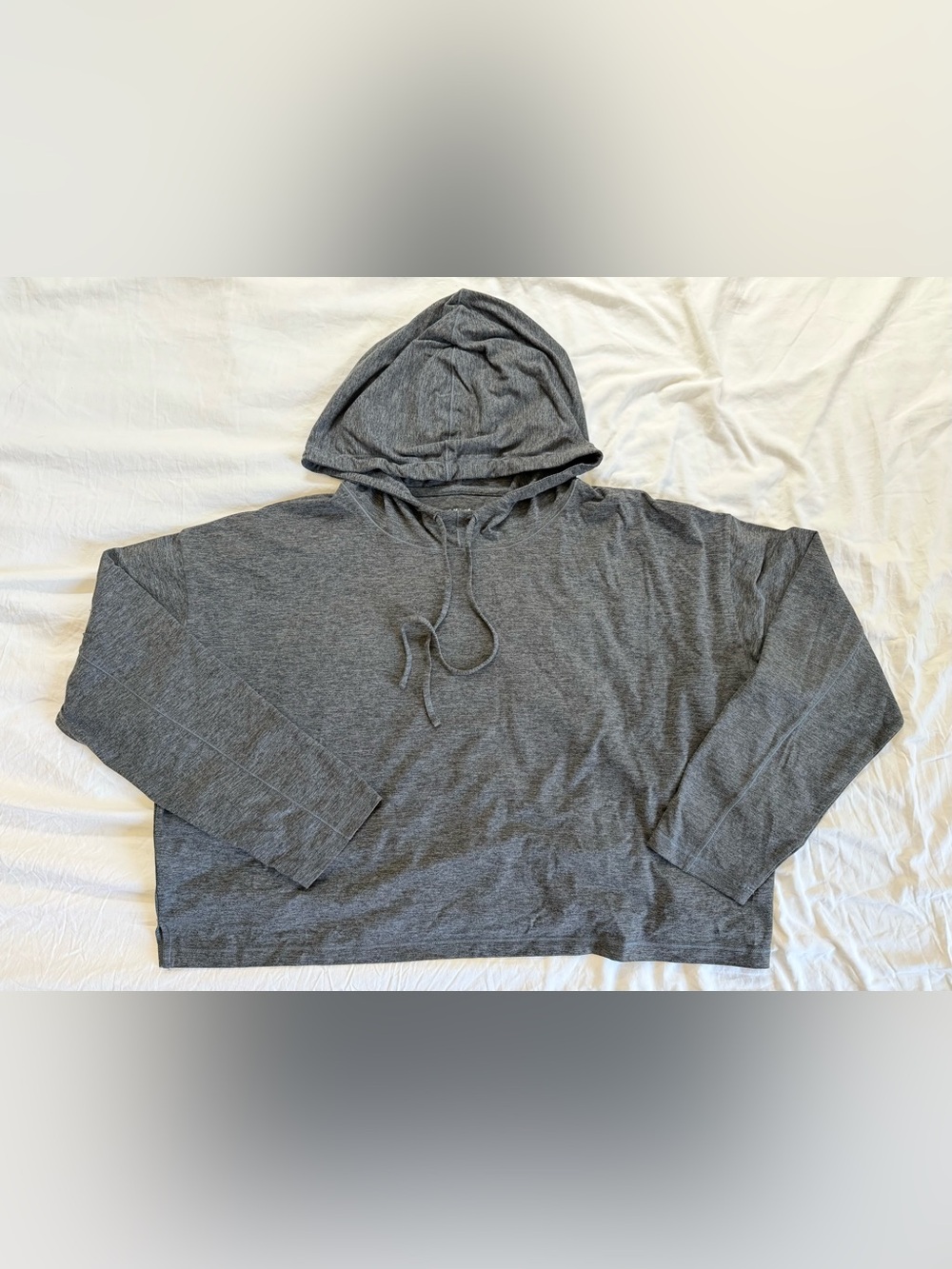 GIRLFRIEND COLLECTIVE | Women’s L Heathered Grey Cropped Hoodie